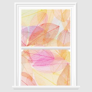 colorful leaves decorative window film
