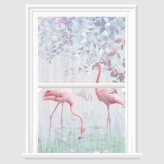 Flamingo Decorative Window Film