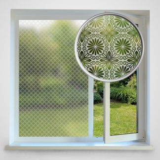 Floral Privacy Window Film