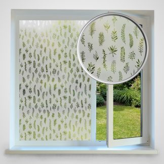 Winter Leaf Decorative Window Film