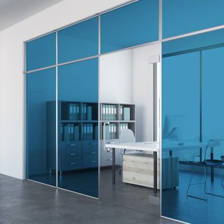 Azure Blue Transparent Coloured Window Film Tint