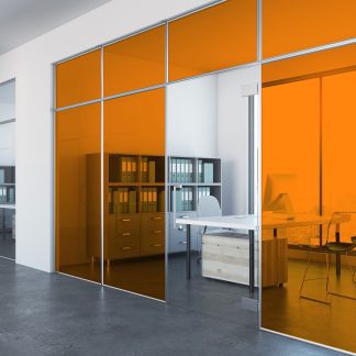 Orange Transparent Coloured Window Film Tint