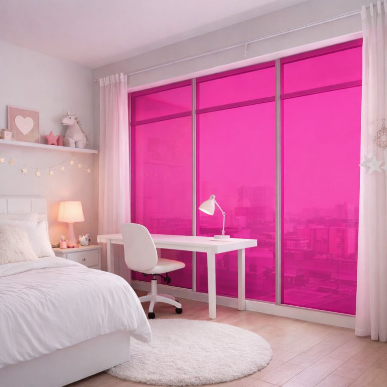 pink window film