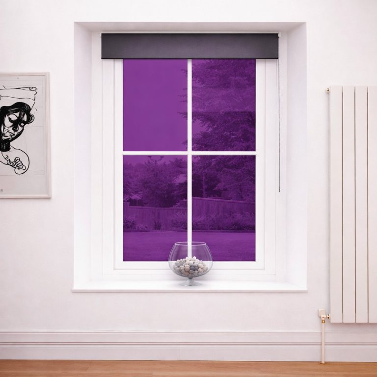 purple window film