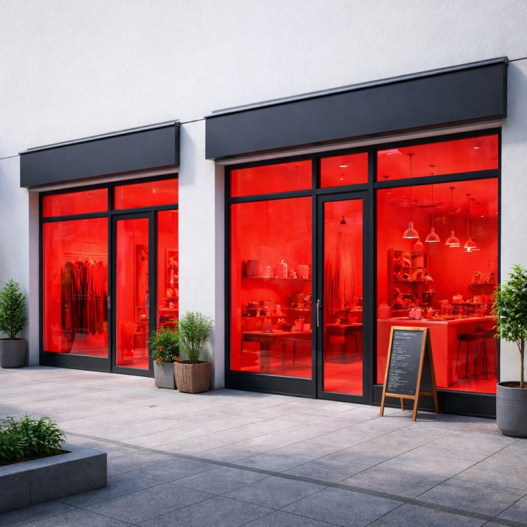 red window film