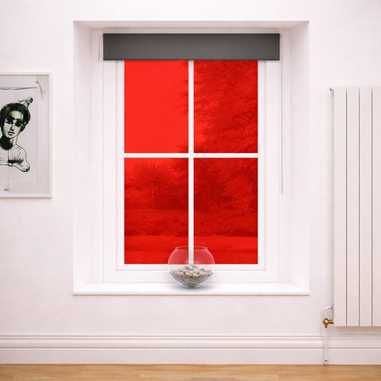 red window film