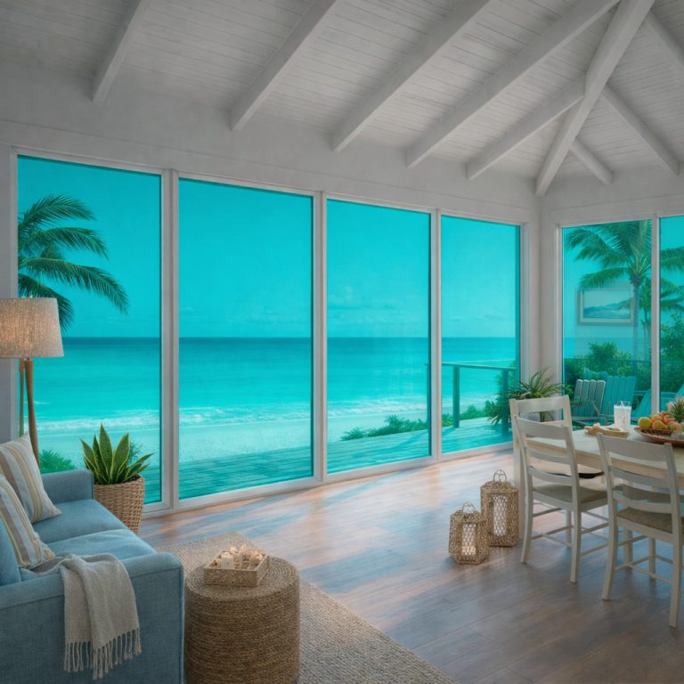 turquoise window film