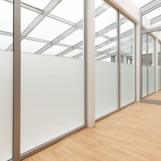 Opal White Frosted Film: Soft Light, Total Privacy