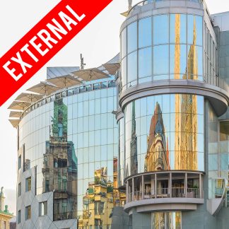 External Silver Reflective Mirror Window Film