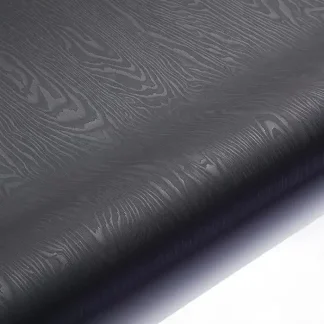 Charcoal Grey Black Wood Interior Vinyl Wrap WOB7